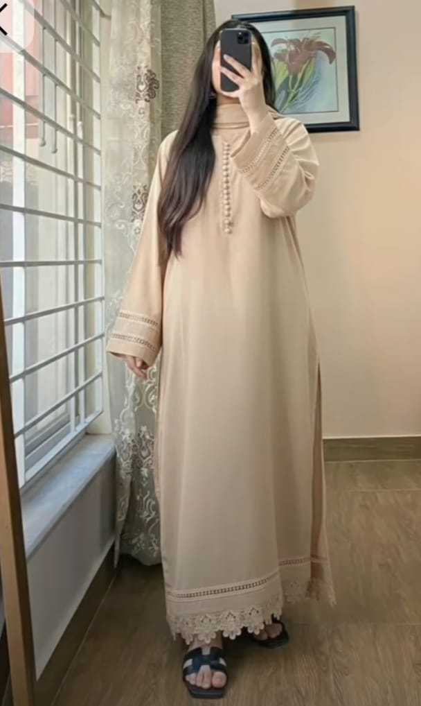 Elegant 3 Piece Stitched Lawn Long Dress β Modest Summer Collection - Image 3
